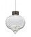 Besa Terra Cord Pendant, Clear Crystals, Bronze Finish, 1x3W LED, 15Ft. Cord (127|1XT-TERRACL-LED-BR-L)