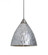 Besa, Eve Cord Pendant, Stone Silver Foil, Satin Nickel Finish, 1x5W LED, 15Ft. Cord (127|1XT-EVESS-LED-SN-L)