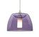 Besa Spur Cord Pendant, Plum, Satin Nickel Finish, 1x3W LED, 15Ft. Cord (127|1XC-SPURPL-LED-SN-L)