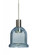 Besa, Kiba Cord Pendant, Blue Bubble, Satin Nickel Finish, 1x3W LED, 15Ft. Cord (127|1XC-KIBABL-LED-SN-L)