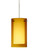 Besa Pendant Pahu 4 Satin Nickel Transparent Armagnac/Opal 1x5W LED, 15Ft. Cord (127|1XC-G44007-LED-SN-L)