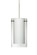 Besa Pendant Pahu 4 Satin Nickel Clear/Opal 1x5W LED, 15Ft. Cord (127|1XC-C44007-LED-SN-L)