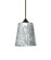 Besa Pendant Nico 4 Bronze Stone Silver Foil 1x35W Halogen, 15Ft. Cord (127|1XC-5125SF-BR-L)