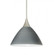 Besa Pendant Domi Satin Nickel Titan 1x6W LED, 15Ft. Cord (127|1XC-1743TN-LED-SN-L)