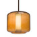 Besa Niles 10 Pendant, Amber Bubble/Opal, Bronze Finish, 1x5W LED, 15Ft. Cord (127|1TT-NILES10AO-LED-BR-L)