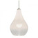 Besa, Leon Cord Pendant, Milky White/Clear, Satin Nickel Finish, 1x9W LED, 15Ft Option (127|1JT-LEONWC-LED-SN-L)