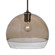 Besa, Ally 12 Cord Pendant, Smoke/Clear, Bronze Finish, 1x60W Medium Base, 15Ft. Cord (127|1JT-ALLY12SM-BR-L)