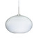 Besa Pendant Pape 10 Satin Nickel Opal Ribbed 1x9W LED, 15Ft. Cord (127|1JT-491207-LED-SN-L)