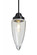 Besa, Sulu Cord Pendant, Clear Bubble, Black Finish, 1x4W LED Filament, 15Ft. Cord (127|1JC-SULUCL-EDIL-BK-L)