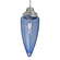 Besa, Sulu Cord Pendant, Blue Bubble, Satin Nickel Finish, 1x60W Medium Base, 15Ft. C (127|1JC-SULUBL-SN-L)