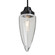 Besa, Sulu Cord Pendant, Clear Bubble, Black Finish, 1x60W Medium Base, 15Ft. Cord (127|1JC-SULUCL-BK-L)