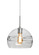 Besa Spirit 10 Pendant, Clear, Satin Nickel Finish, 1x8W LED Filament, 15Ft. Cord (127|1JC-SPIR10CL-EDIL-SN-L)