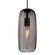 Besa, Pinot 13 Cord Pendant, Smoke Bubble, Black FInish 1x60W Incandescent, 15Ft. Cor (127|1JC-PINOT13SM-BK-L)