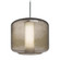 Besa Niles 10 Pendant, Smoke Bubble/Opal, Satin Nickel Finish, 1x60W Medium Base T10, 15Ft. Cord (127|1JC-NILES10SO-SN-L)