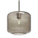 Besa Niles 10 Pendant, Smoke Bubble, Bronze Finish, 1x60W Medium Base T10, 15Ft. Cord (127|1JC-NILES10SM-BR-L)