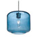 Besa Niles 10 Pendant, Blue Bubble, Satin Nickel Finish, 1x60W Medium Base T10, 15Ft. (127|1JC-NILES10BL-SN-L)