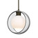 Besa Mana Pendant, Clear/Opal, Bronze Finish, 1x60W Medium Base, 15Ft. Cord (127|1JC-MANACL-BR-L)