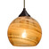 Besa, Jilly Cord Pendant, Vapor Amber, Bronze Finish, 1x60W Medium Base, 15Ft. Cord (127|1JC-JILLYAM-BR-L)