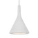 Besa Gala Pendant, White, Satin Nickel Finish, 1x9W LED, 15Ft. Cord (127|1JC-GALAWH-LED-SN-L)