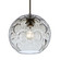 Besa Bombay Cord Pendant, Clear, Bronze Finish, 1x60W Medium Base, 15Ft. Cord (127|1JC-BOMYCL-BR-L)