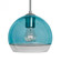 Besa, Ally 8 Cord Pendant, Coral Blue/Clear, Satin Nickel Finish, 1x60W Medium Base, (127|1JC-ALLY8BL-SN-L)