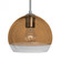 Besa, Ally 8 Cord Pendant, Amber/Clear, Satin Nickel Finish, 1x60W Medium Base, 15Ft. (127|1JC-ALLY8AM-SN-L)