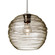 Besa Wave 10 Pendant Satin Nickel Smoke 1x60W Medium Base, 15Ft. Cord (127|1JC-462702-SN-L)