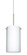 Besa Stilo 7 Pendant Satin Nickel Opal Matte 1x50W Candelabra, 15Ft. Cord (127|1BT-440407-SN-L)