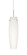 Besa Tu Tu Pendant Satin Nickel Opal Matte 1x40W B10 Med, 15Ft. Cord (127|1BT-412107-MED-SN-L)