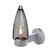 Sulu Outdoor Sconce, Smoke Bubble, Silver Finish, 1x5W LED Filament (127|SULUSM-WALL-EDIL-SL)