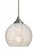 Besa, Jilly Stem Pendant, Vapor Clear, Satin Nickel Finish, 1x5W LED Filament (127|1TT-JILLYCL-EDIL-SN)