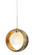 Besa Pendant Pogo Satin Nickel Gold/Inner Gold 1x5W LED (127|XP-4293GG-LED-SN)