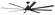 Rush 84'' 8-Blade Indoor/Outdoor (Wet) Ceiling Fan in Flat Black w/ Flat Black Blades; Light Kit  (20|RSH84FB8)