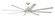 Rush 72'' 8-Blade Indoor/Outdoor (Wet) Ceiling Fan in Painted Nickel w/ Painted Nickel Blades; Li (20|RSH72PN8)