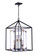 Aaron 4 Light Pendant in Flat Black/Satin Brass (20|58094-FBSB)
