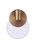Glisten 1 Light LED Wall Sconce in Satin Brass (20|15106SB-LED)