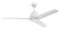 Nitro 54'' 3-Blade Indoor/Outdoor (Wet) Ceiling Fan in White w/ White Blades; Light Kit Included  (20|NTO54W3)