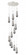 Milan - 12 Light - 24 inch - Polished Nickel - Multi Pendant (3442|126-452-1P-PN-G452-4SM)