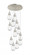 Malone - 12 Light - 25 inch - Brushed Satin Nickel - Multi Pendant (3442|126-450-1P-SN-G450-6CL)