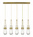 Milan - 5 Light - 36 inch - Brushed Brass - Linear Pendant (3442|125-452-1P-BB-G452-4CL)