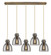 Newton Bell - 5 Light - 40 inch - Brushed Brass - Linear Pendant (3442|125-410-1PS-BB-G412-8SM)