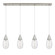 Malone - 4 Light - 50 inch - Brushed Satin Nickel - Linear Pendant (3442|124-450-1P-SN-G450-6SCL)