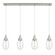 Malone - 4 Light - 50 inch - Brushed Satin Nickel - Linear Pendant (3442|124-450-1P-SN-G450-6CL)