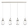 Malone - 4 Light - 50 inch - Polished Nickel - Linear Pendant (3442|124-450-1P-PN-G450-6CL)
