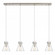 Newton Cone - 4 Light - 52 inch - Brushed Satin Nickel - Linear Pendant (3442|124-410-1PS-SN-G411-8SDY)