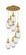 Malone - 9 Light - 20 inch - Brushed Brass - Multi Pendant (3442|119-450-1P-BB-G450-6CL)