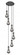 Owego - 6 Light - 16 inch - Matte Black - Multi Pendant (3442|116-451-1P-BK-G451-5SM)