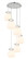 Newton Sphere - 6 Light - 19 inch - Polished Nickel - Cord hung - Multi Pendant (3442|116-410-1PS-PN-G410-8WH)