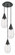 Malone - 3 Light - 14 inch - Matte Black - Multi Pendant (3442|113-450-1P-BK-G450-6SCL)