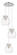 Newton Sphere - 3 Light - 16 inch - Polished Nickel - Cord hung - Multi Pendant (3442|113-410-1PS-PN-G410-8CL)